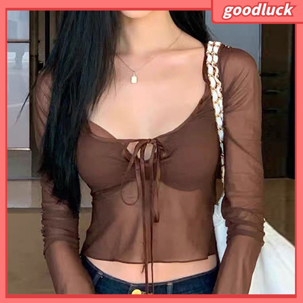 Set 2 Món Áo Ngực Cổ Chữ V + Quần Lót Lưới Thoáng Khí Màu Sắc Trơn Dành Cho Nữ