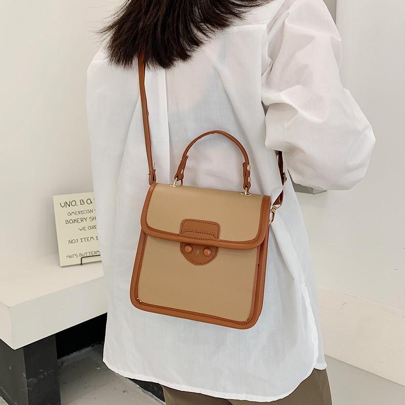 Túi Đeo Chéo Vai Hình Vuông Nhỏ Gọn Thời Trang Phong Cách Hàn Quốc