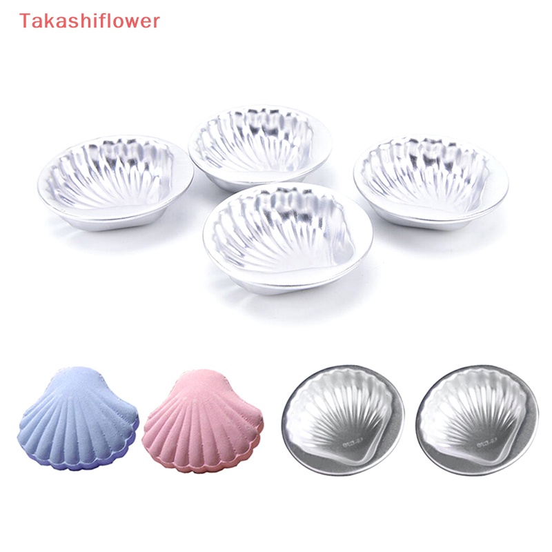 Set 5 Khuôn Làm Bánh Thủ Công Bằng Hợp Kim Nhôm Hình Vỏ Sò