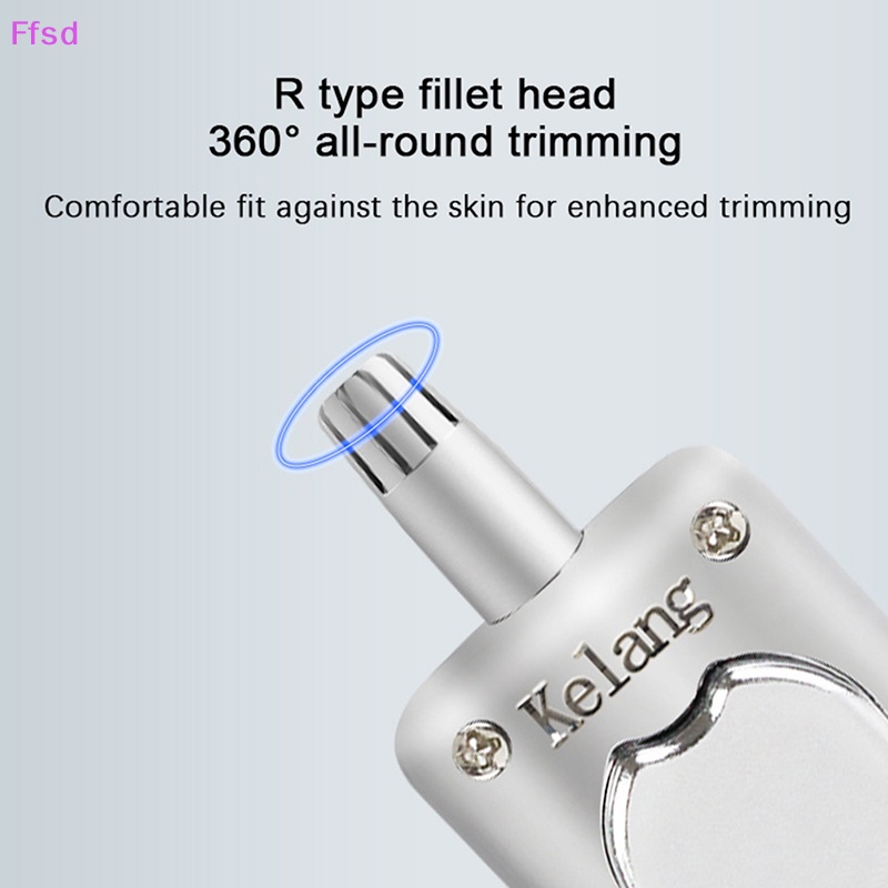 {Ffsd} Máy Tỉa Lông Mũi Không Cần Rửa Lại Bằng Tay Bằng Thép Không Gỉ *