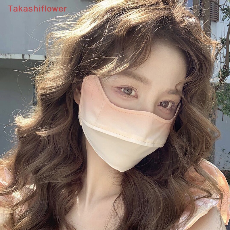 Khăn Che Mặt Chống Tia uv Bằng Lụa Lạnh Thoáng Khí