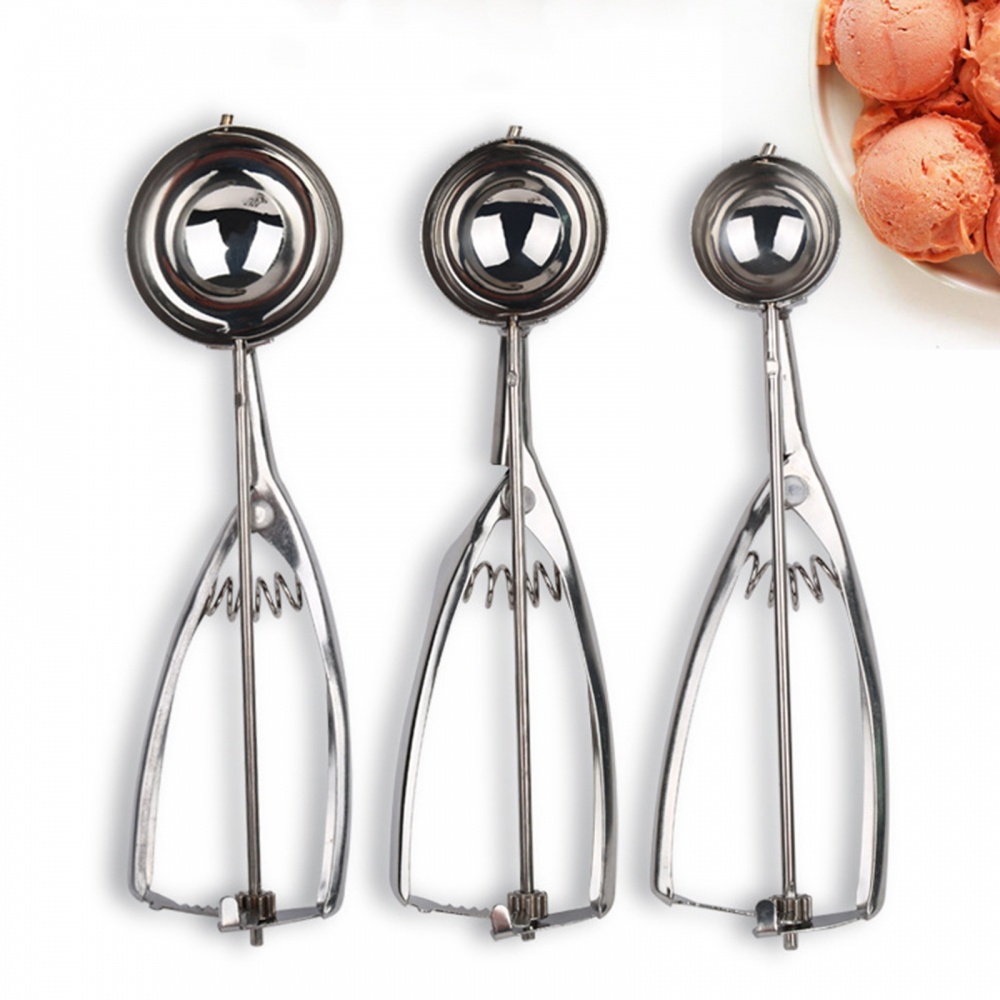 Muỗng Múc Kem Bằng Bạc Dài 20cm Chất Lượng Cao