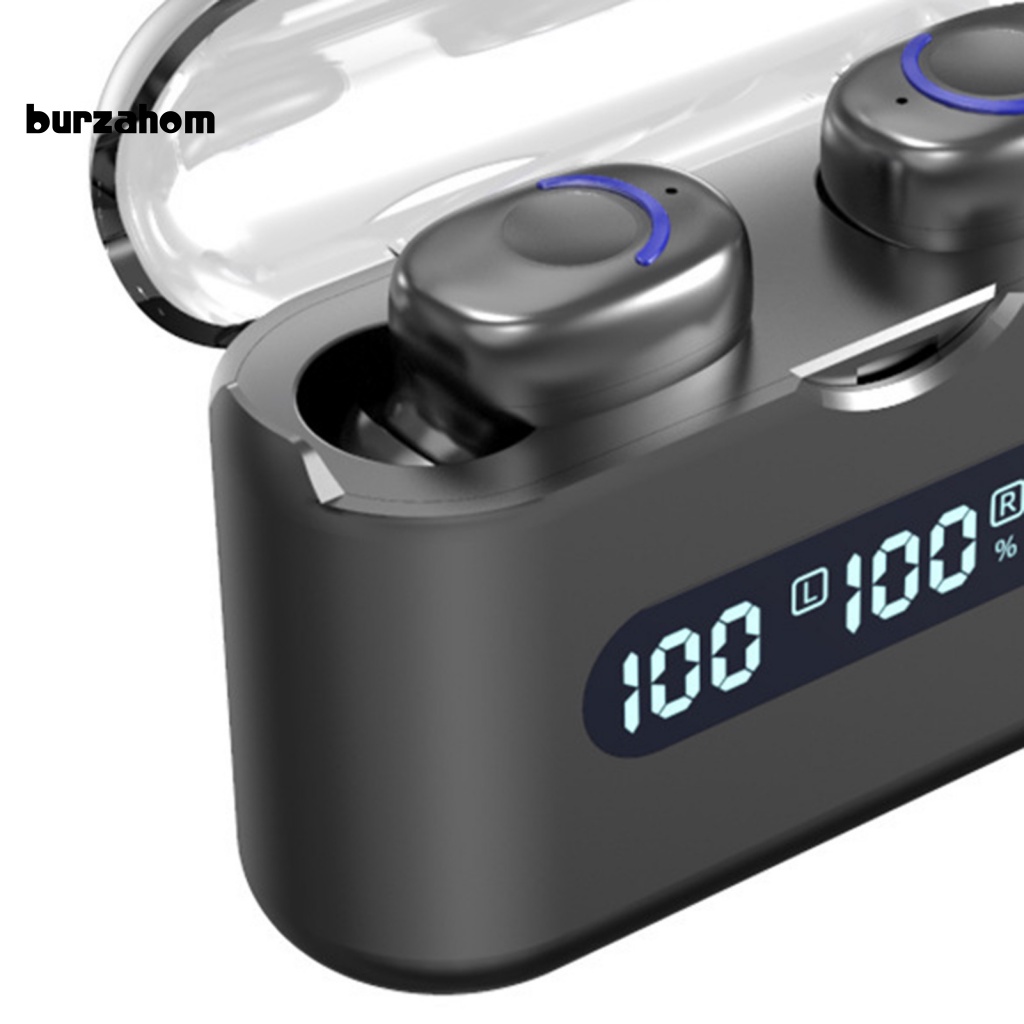 1 Cặp Tai Nghe Nhét Tai Không Dây Q8 Bluetooth 5.2 Âm Thanh Nổi Có Đèn LED Hiển Thị Thời Gian Chờ Lâu