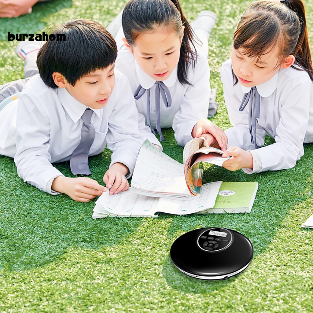 Máy Nghe Nhạc Đĩa Tròn Âm Thanh HiFi Hỗ Trợ Thẻ TF / USB / Màn Hình LCD Giắc Cắm 3.5mm Nhỏ Gọn Tiện Dụng Cho Gia Đình