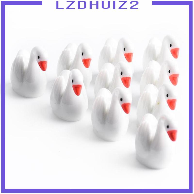 Bộ 10 Tượng Nhỏ Màu Trắng Dùng Trang Trí Tiểu Cảnh