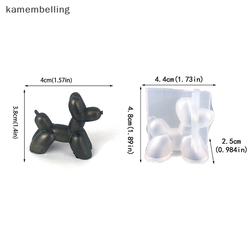 Kamembelling Khuôn Silicone Làm Bong Bóng Hình Chú Chó 3D Đáng Yêu