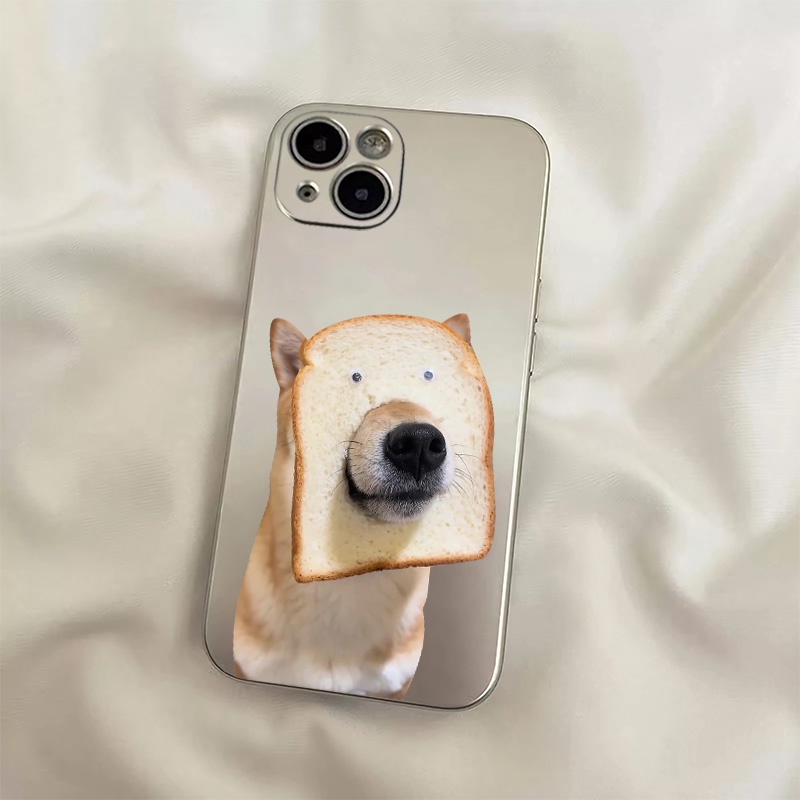 Ốp Điện Thoại TPU Silicon Chống Sốc Mạ Điện Hình Chú Cún Cho IPhone 14 13 12 Pro Max 11 XS XR X 8 7 6S Plus