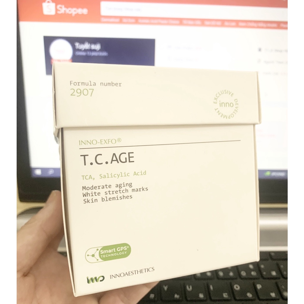 Hoạt chất peel da thu nhỏ lỗ chân lông,sẹo lõm, căng bóng trắng da TC.AGE Innoaesthetics
