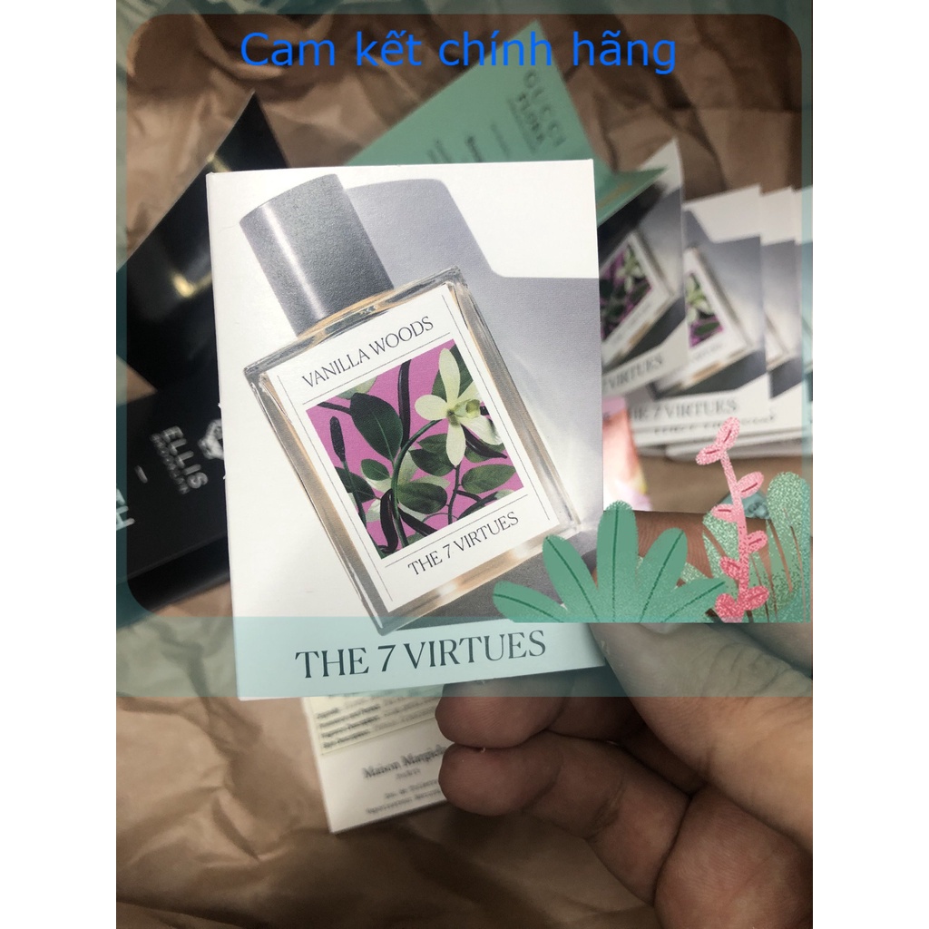Vial nước hoa The 7 Virtues Vanilla Woods, Santal 1.7ml gift sephora