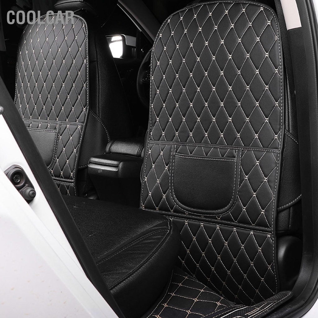Tấm Ốp Lưng Ghế Ô Tô - Tấm Chắn Lưng Ghế Xe Hơi - Tấm Chắn Sau Lưng Ghế Ô Tô - Da PU Bảo Vệ Sau Dễ Dàng Sinh Chống Mài Mòn - CoolCar