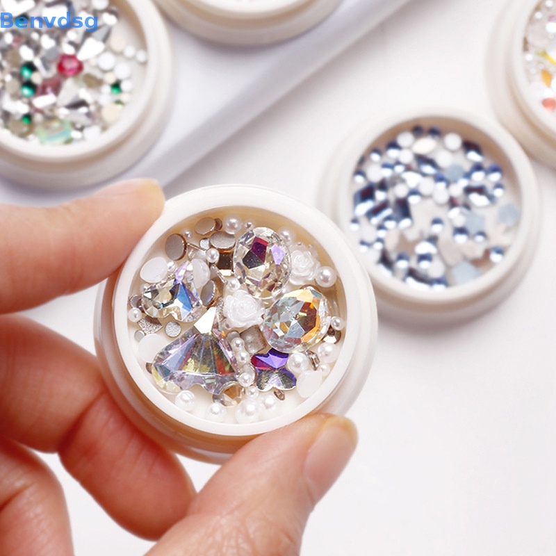 1 Hộp Đá 3D Lấp Lánh Trang Trí Móng Tay Nghệ Thuật