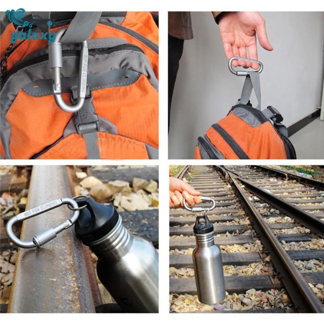 Galaxy Set 6 Móc Khóa Chữ D 8cm Bằng Hợp Kim Nhôm Đa Dụng Chất Lượng Cao