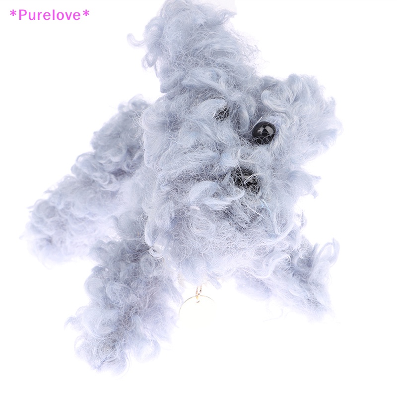 1 Thú Nhồi Bông Hình Cún Con Đáng Yêu Treo Chìa Khóa Xe Hơi Mới