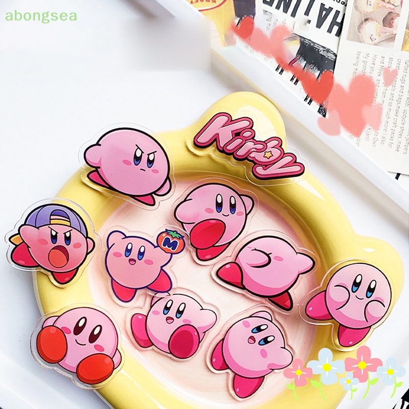 Trâm Cài Áo Hoạt Hình Kirby Tráng Men Đáng Yêu Cho Bé