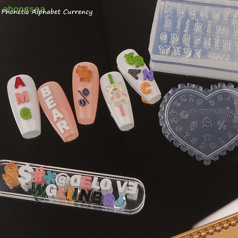 Khuôn Silicone Tạo Hình Trang Trí Móng Tay 3D DIY