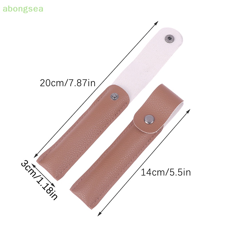 Abongsea Túi Rỗng Đựng Nhíp Gắn Lông Mi Giả Bằng Da PU An Toàn