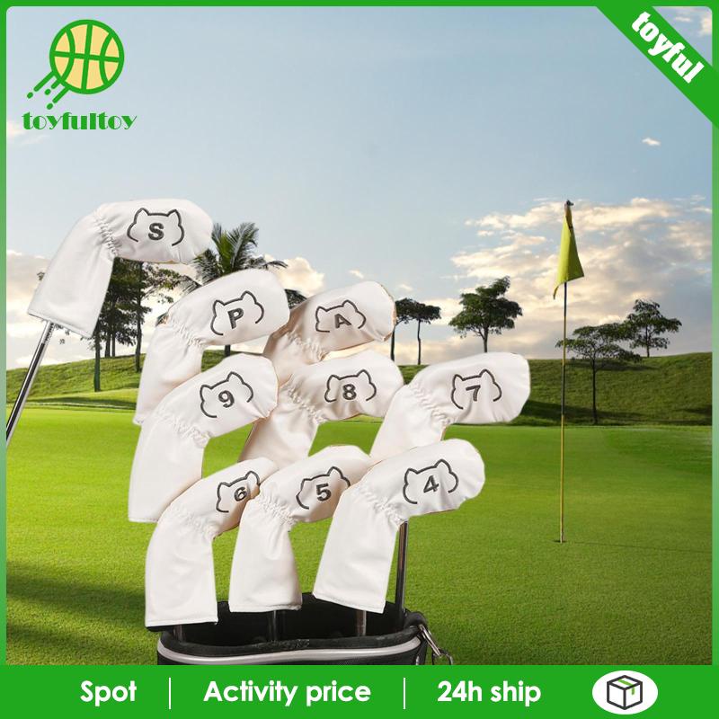 Bộ 9 Vỏ Bọc Bảo Vệ Đầu Gậy Đánh Golf Chất Lượng Cao