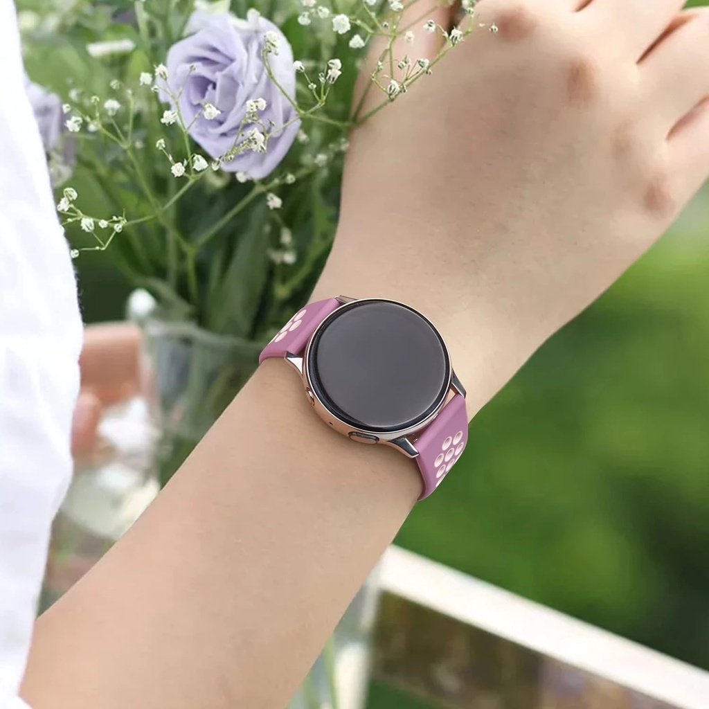 Dây Đeo Silicon Hai Màu mini Cho Đồng Hồ Thông Minh Amazfit GTS 4 / Amazfit GTS 4