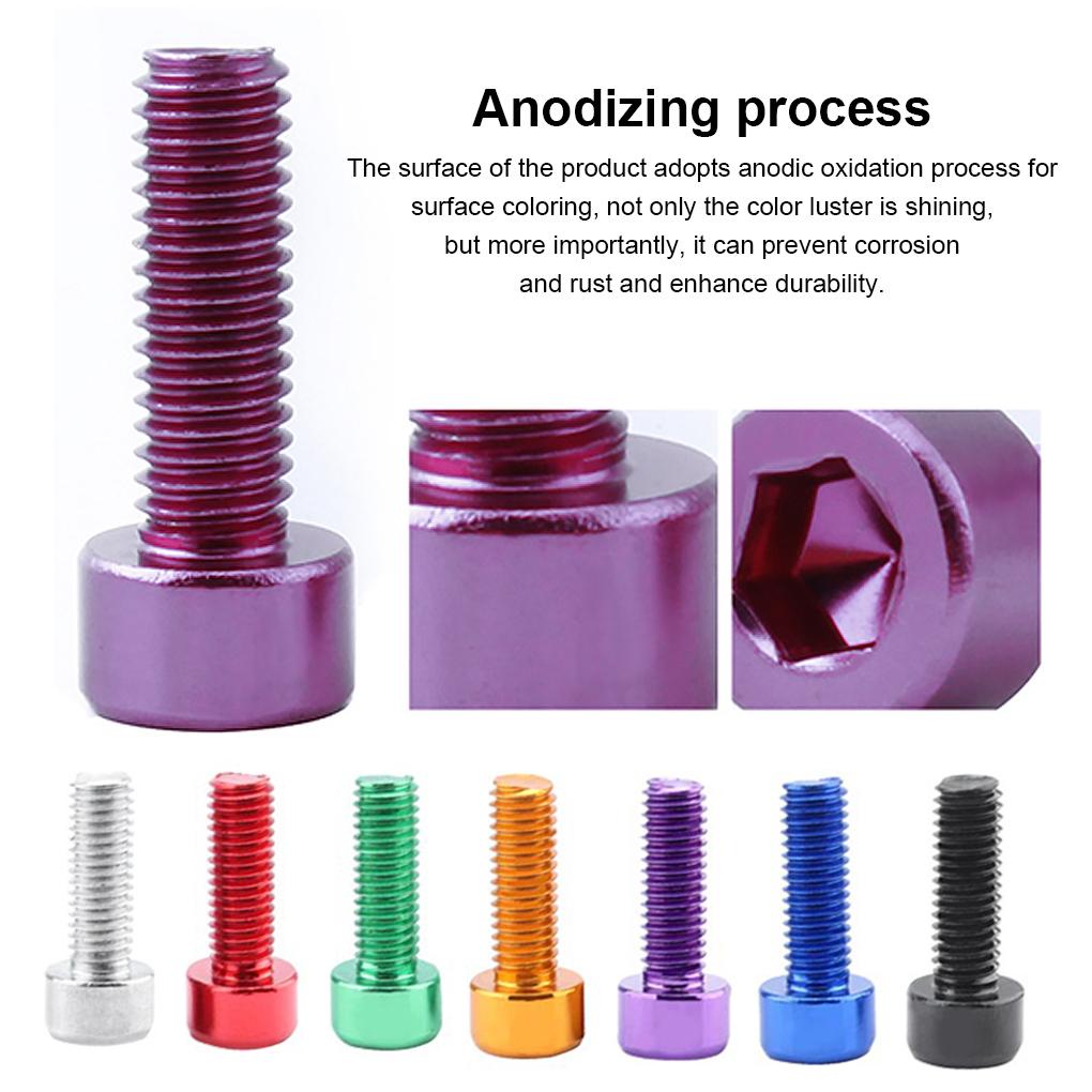 Set 4 Ốc Vít Gắn Bình Nước Xe Đạp Leo Núi Màu Sắc Trơn Thay Thế