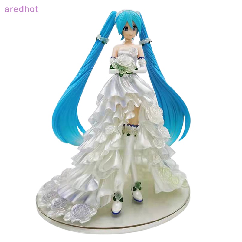 Mô Hình Nhân Vật Hatsune Miku Mặc Đầm Cưới 18cm Mới