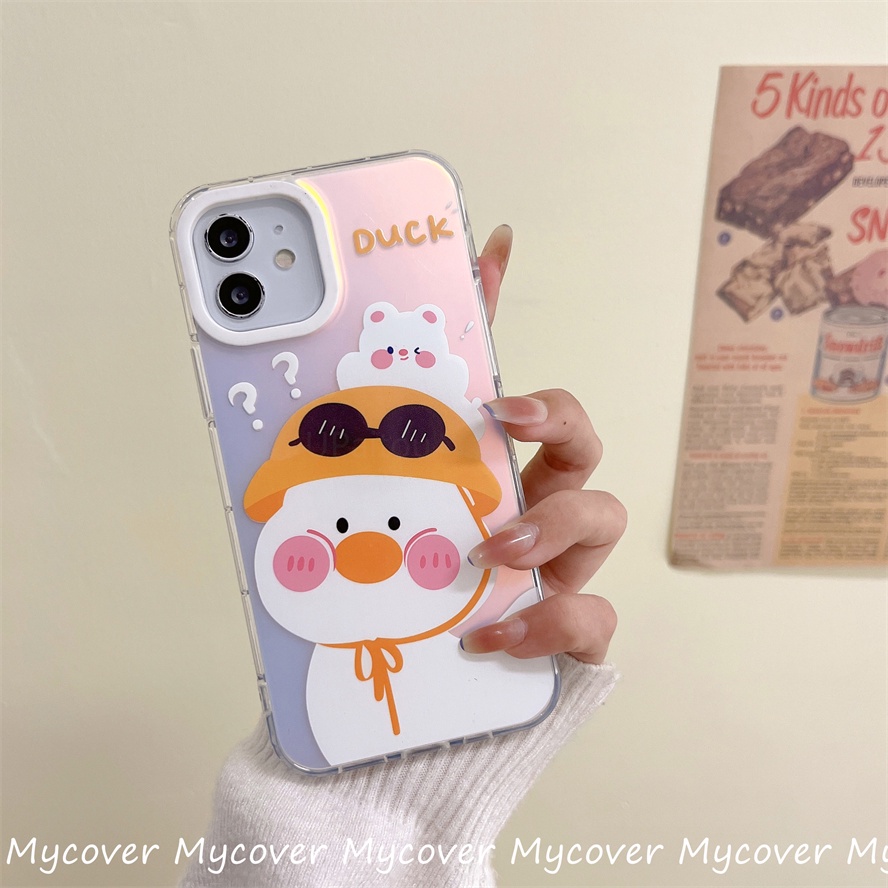 Ốp Điện Thoại Silicon Mềm Họa Tiết Hoạt Hình Màu Gradient Cho iPhone 14 13 12 11 Pro Max X XR Xs Max 6 7 8 Plus