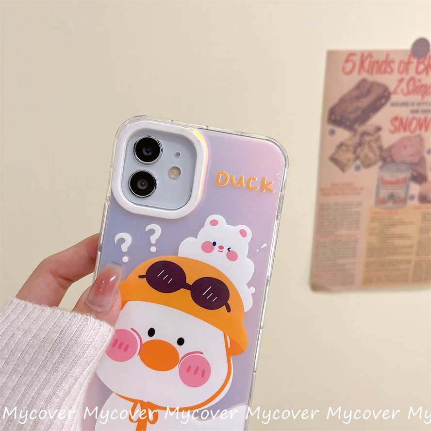 Ốp Điện Thoại Silicon Mềm Họa Tiết Hoạt Hình Màu Gradient Cho iPhone 14 13 12 11 Pro Max X XR Xs Max 6 7 8 Plus