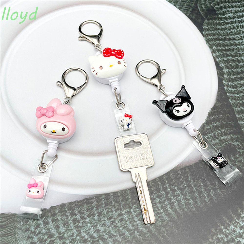 Lloyd Kẹp Giữ Thẻ ID / Thẻ ID Họa Tiết Hoạt Hình My Melody Có Thể Thu Gọn Cho Học Sinh / Y Tá Cinnamoroll