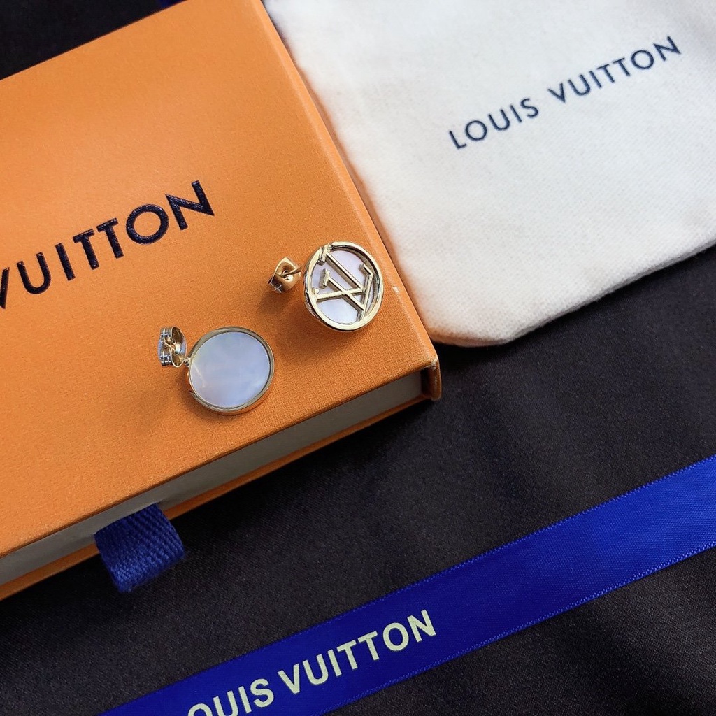 LOUIS VUITTON Bông Tai LV Bằng Thép Titan Thời Trang Cho Nữ