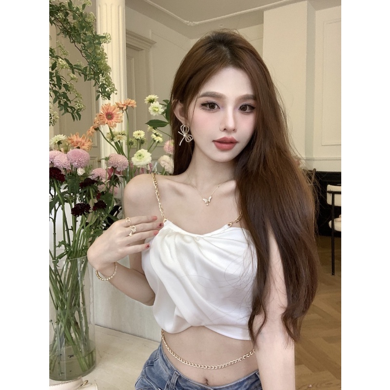 Áo Hai Dây Thiết Kế Quyến Rũ Thời Trang Mùa Hè Cho Nữ