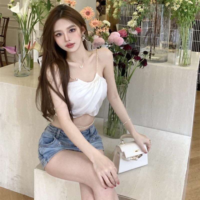 Áo Hai Dây Thiết Kế Quyến Rũ Thời Trang Mùa Hè Cho Nữ