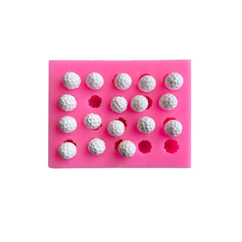 Khuôn Silicone 20 Ngăn Tạo Hình Quả Dâu Trang Trí Bánh