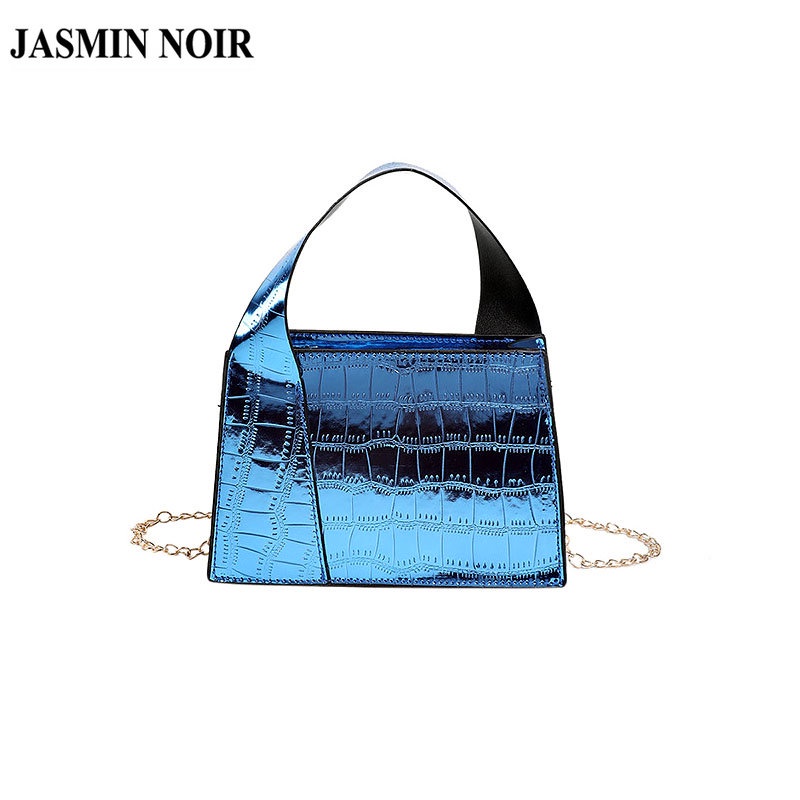 Túi Xách JASMIN NOIR Da PU Dáng Vuông Họa Tiết Da Cá Sấu Thời Trang Cho Nữ