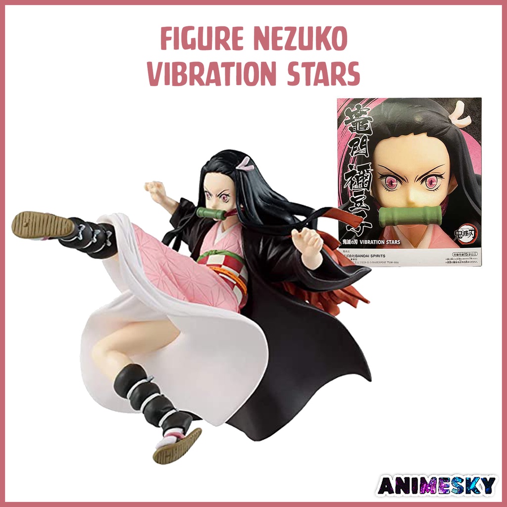 Figure Nezuko Vibration Stars đá chân chính hãng - Mô hình Kimetsu No Yaiba