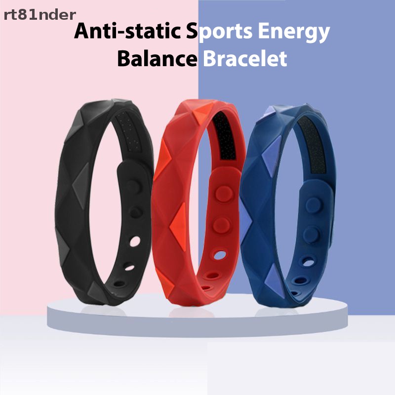 Rt Vòng Tay Thể Thao Bằng Silicone Chống Tĩnh Điện Ion Âm Cân Bằng Năng Lượng Cho Cặp