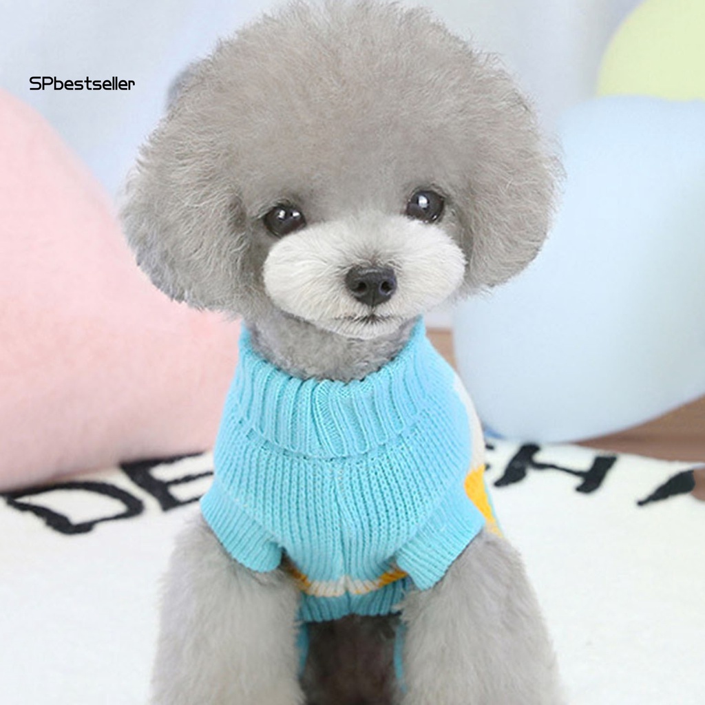 Spbestsellwr Áo Sweater Dệt Kim Chui Đầu Cổ Cao Giữ Ấm Hai Ống Nhỏ Vừa Và Vừa Mùa Đông Cho Thú Cưng