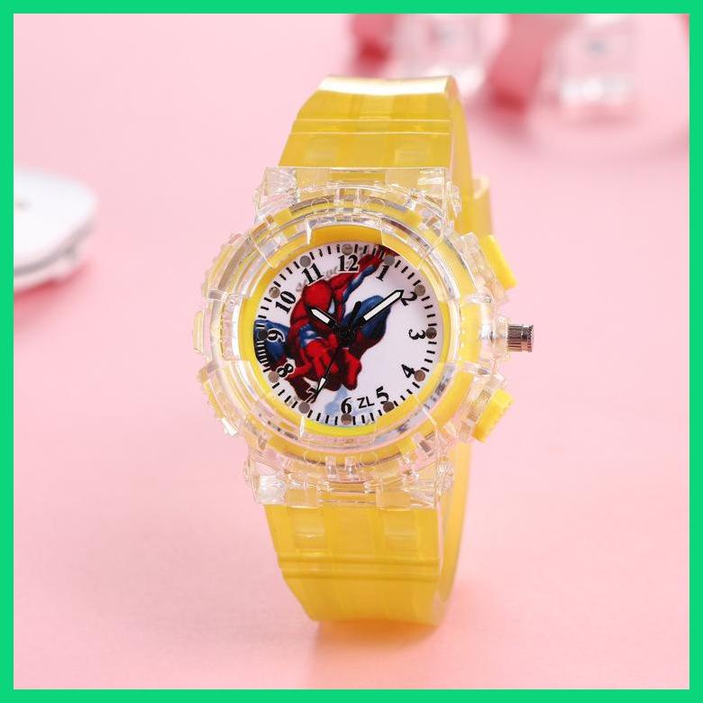 Đồng Hồ Quartz Dạ Quang Hình Người Nhện Hoạt Hình Tinh Tế Đẹp Mắt Cho Trẻ Em Mỗi Ngày Thích Hợp Làm Quà Tặng