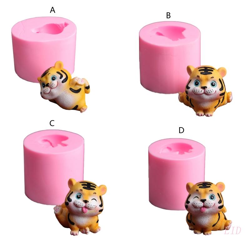 Khuôn Silicone Tạo Hình Làm Xà Phòng Hình Con Hổ DIY