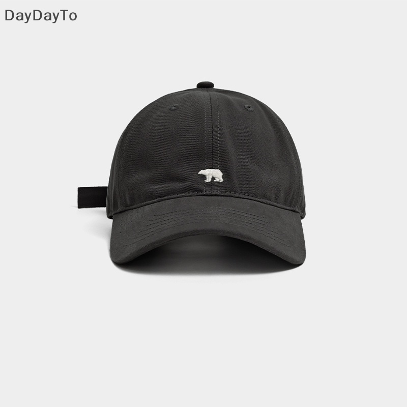 Mũ Lưỡi Trai Vành Rộng Thêu Hình Gấu Bắc Cực Thời Trang Cho Nam Và Nữ