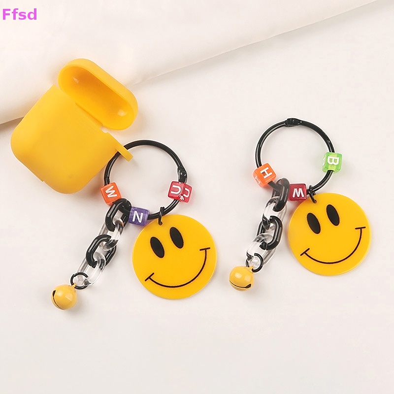 {Ffsd} Móc Chìa Khóa Hình Mặt Cười Dễ Thương Trang Trí Ba Lô / Ô Tô * Bán Chạy