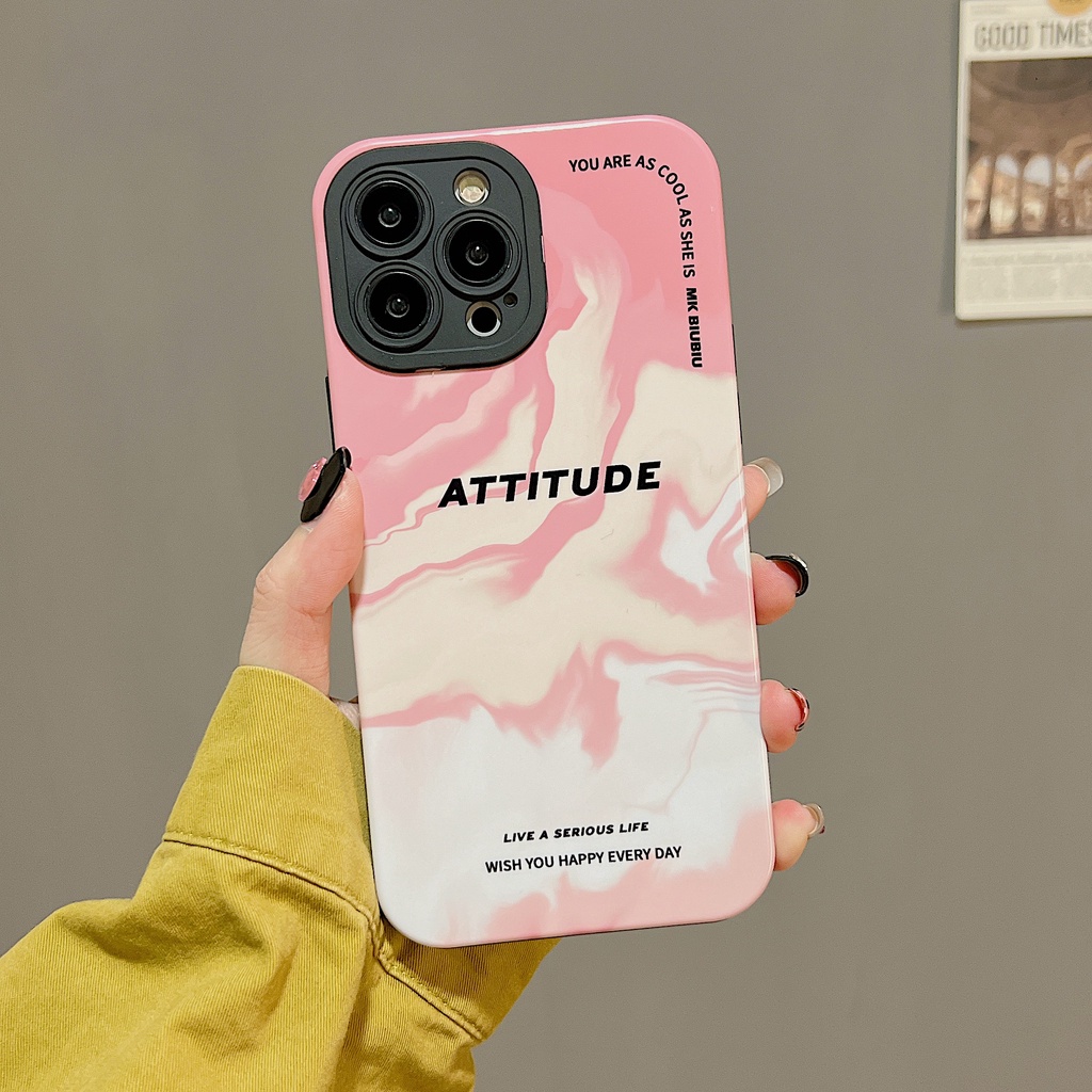 Ốp Điện Thoại PC Cứng Viền Dẻo Họa Tiết Gợn Sóng Nước Độc Đáo Chống Sốc Cho iPhone 11 13 12 14 Pro Max