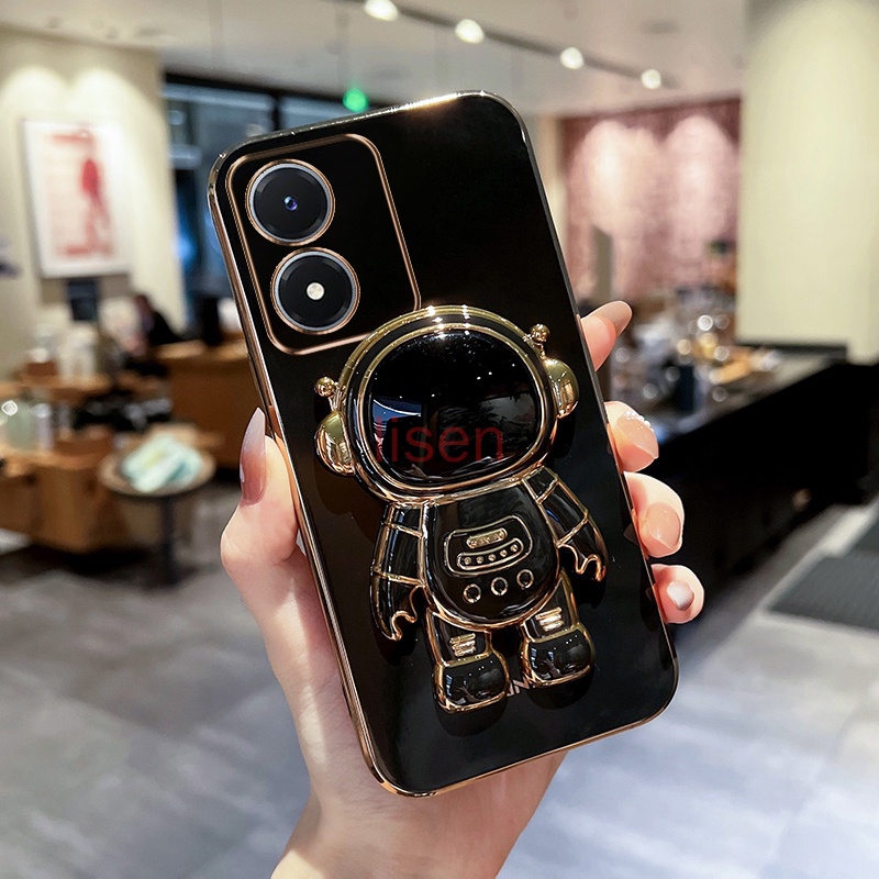 Ốp lưng Vivo Y02S Ốp Điện Thoại Có Giá Đỡ Hình Phi Hành Gia Cho Vivo Y02S / Y02 / Y16 / Y22 / Y22S / Y35 / Y21 / Y21S / Y33S / Y33T / Y21T / T1X / Y15S / Y01 / Y20 / Y12S / Y12A /Y20S G YHY