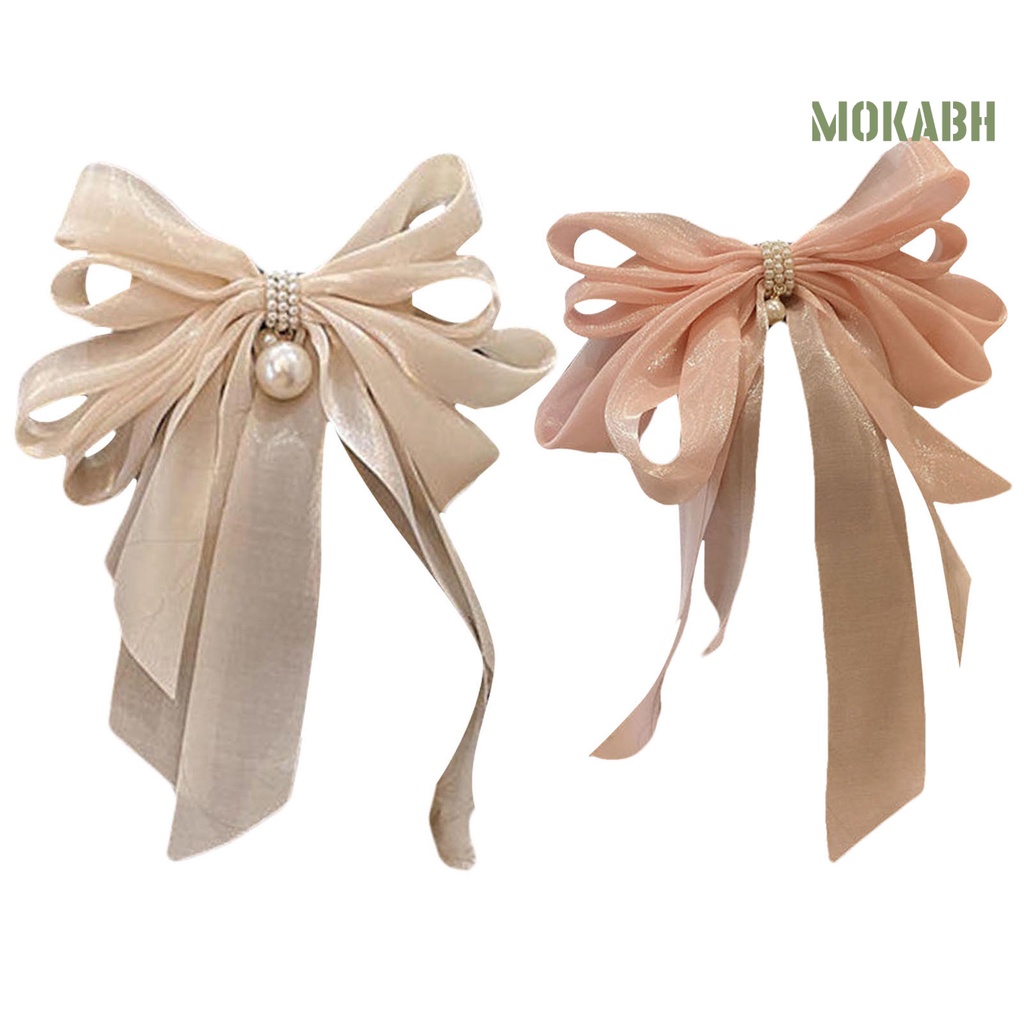 Kẹp Tóc Bằng Chất Liệu Mềm Mại Nhiều Lớp Chống Trượt Kiểu Dáng Ngọt Ngào Dành Cho Nữ