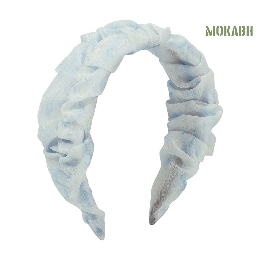 Băng Đô Vải Tuyn Chống Trượt Màu Sắc Gradient Thời Trang Cho Nữ