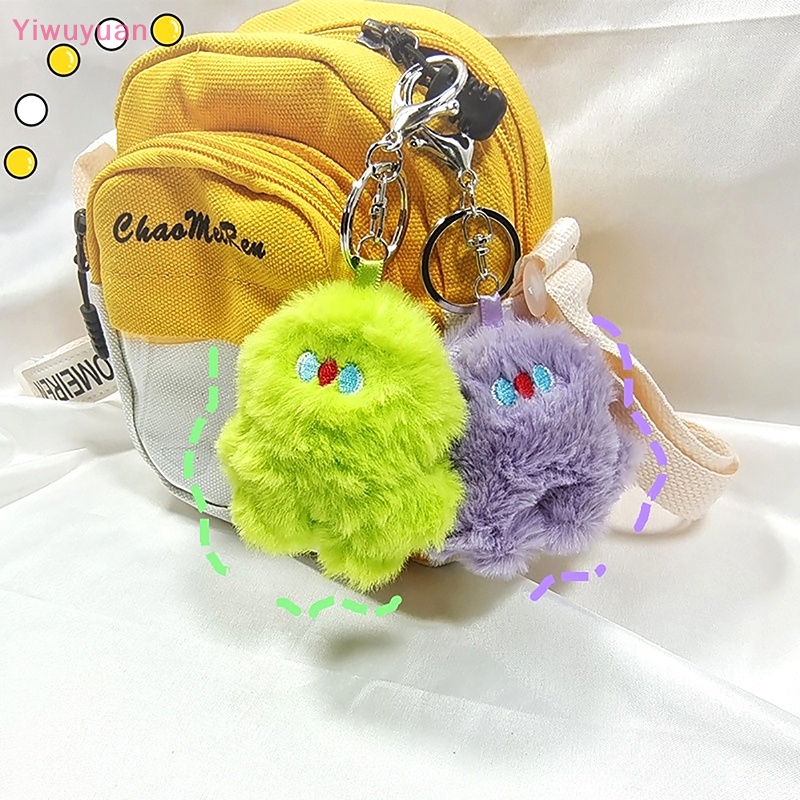 < Yiwuyuan > Móc Chìa Khóa Hình Búp Bê Nhồi Bông Nhiều Màu Trang Trí Ba Lô / Ô Tô Mới