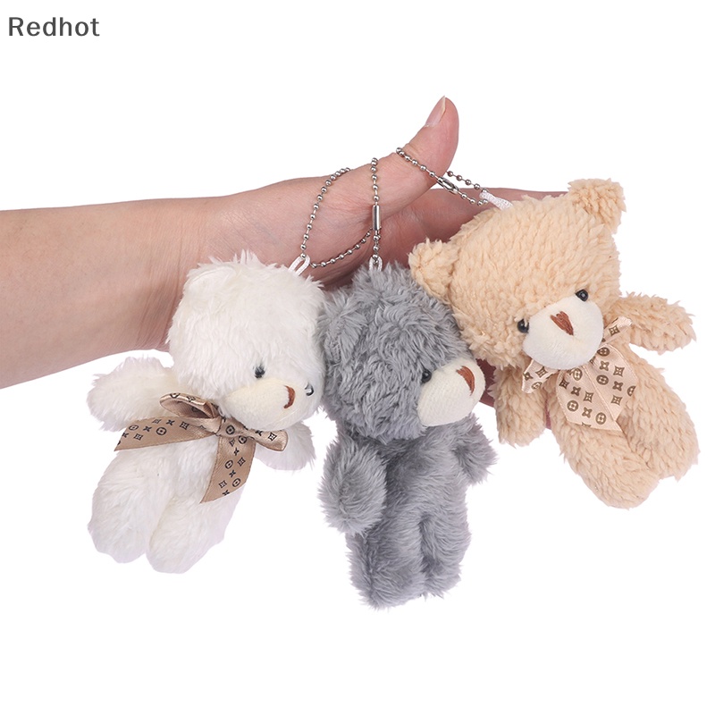 < Redhot > Móc Khóa Gấu Bông Mini Dễ Thương Trang Trí Tiệc Cưới Giáng Sinh