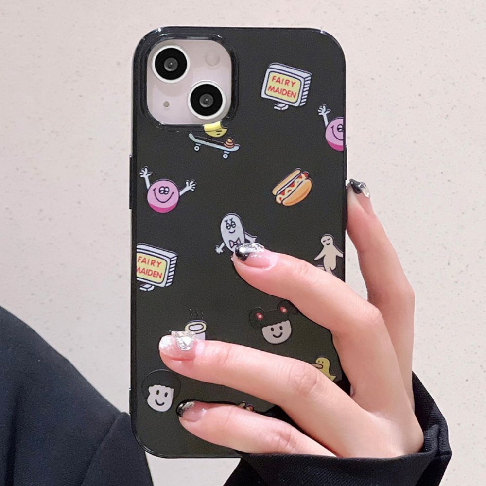 Ốp Điện Thoại TPU Mềm Chống Sốc In Hình Hoạt Hình Cho IPhone 14 Pro Max 13 12 11 Pro Max XR XS 7 8 Plus