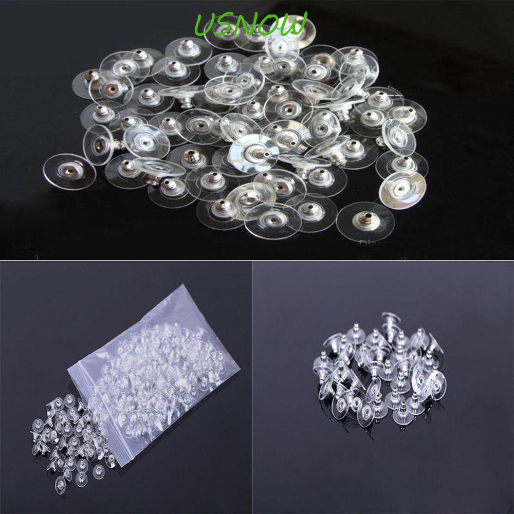 Nút Chặn Phía Sau Trang Sức Bằng Hợp Kim Cao Su Trong Suốt