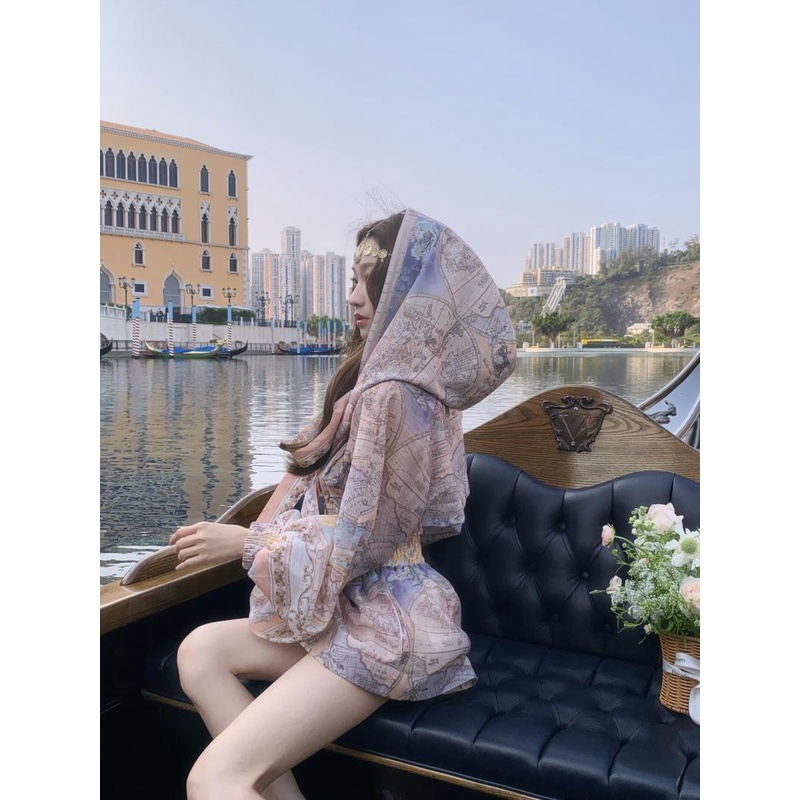 Áo Khoác Ôm Dáng Có Mũ Trùm Thời Trang Mùa Hè 2023 Cho Nữ