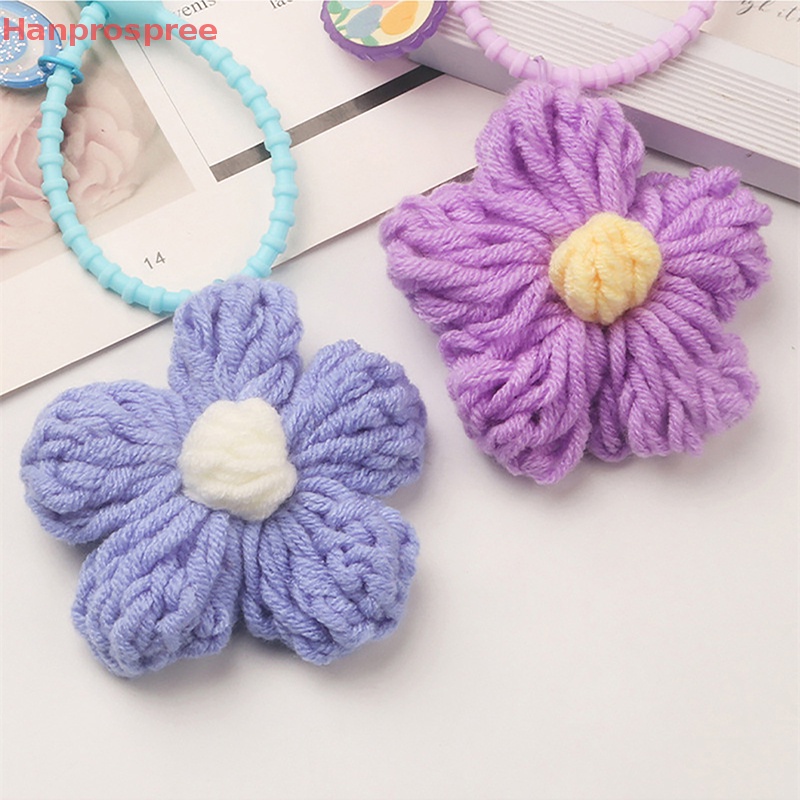 Hanprospree > Móc Khóa Hình Hoa Đan Len Dễ Thương Sáng Tạo Trang Trí Túi Xách