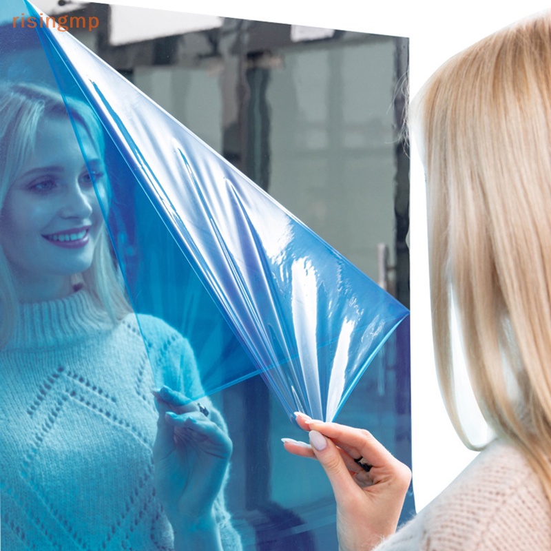 [risingmp] Đề Can Acrylic Tráng Gương Dán Tường Hình Vuông